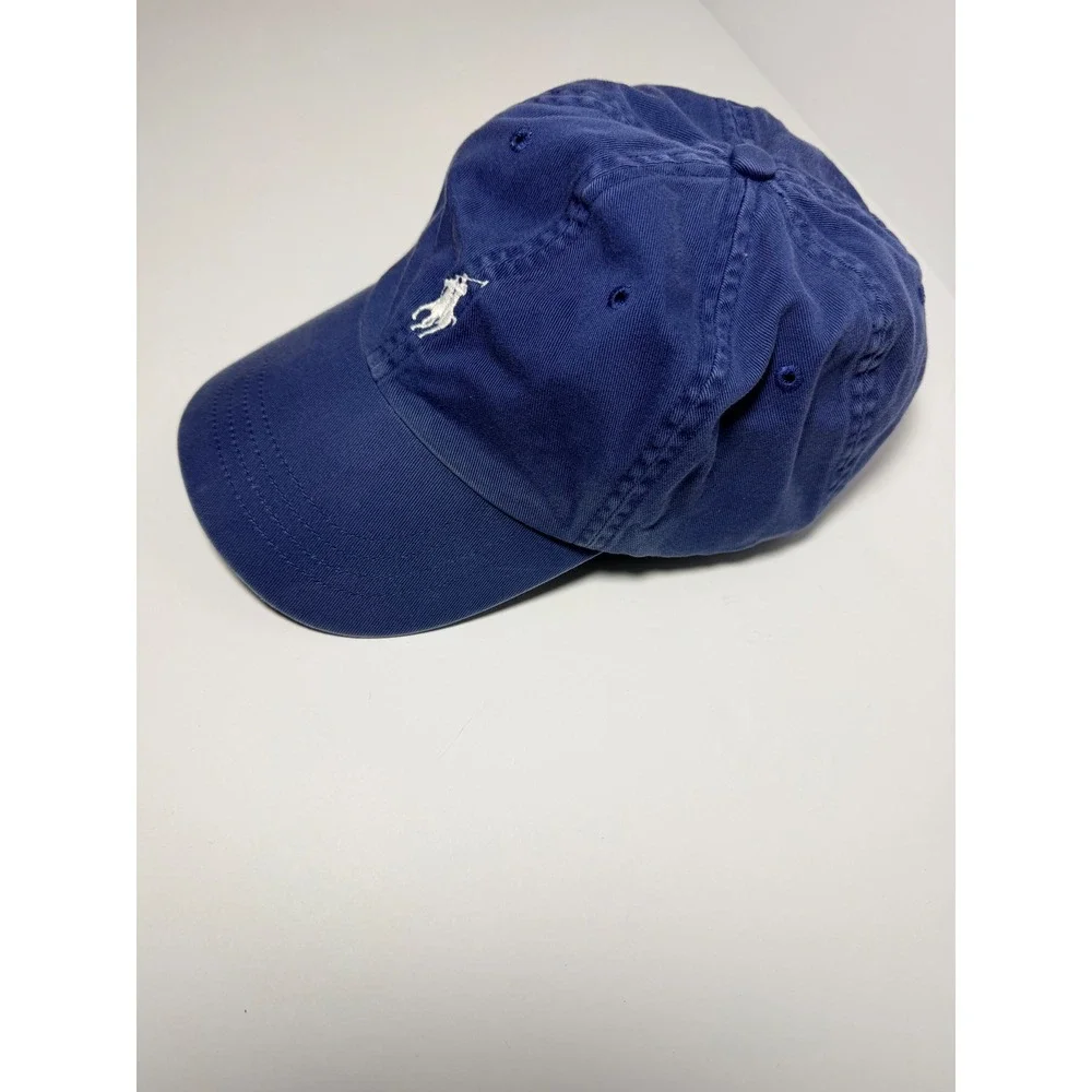 Polo Ralph Lauren Baseball Cap Hat Unisex OS Blue White Pony Embroidered Logo